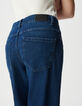 Blaue Damen-Cropped Boyfriend-Jeans-6