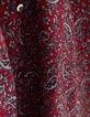 Robe fines bretelles rouge imprimé cachemire I.Code-8