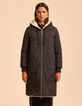 Omkeerbare parka zwart nylon en ecru sherpa I.Code-2