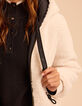 Omkeerbare parka zwart nylon en ecru sherpa I.Code-8