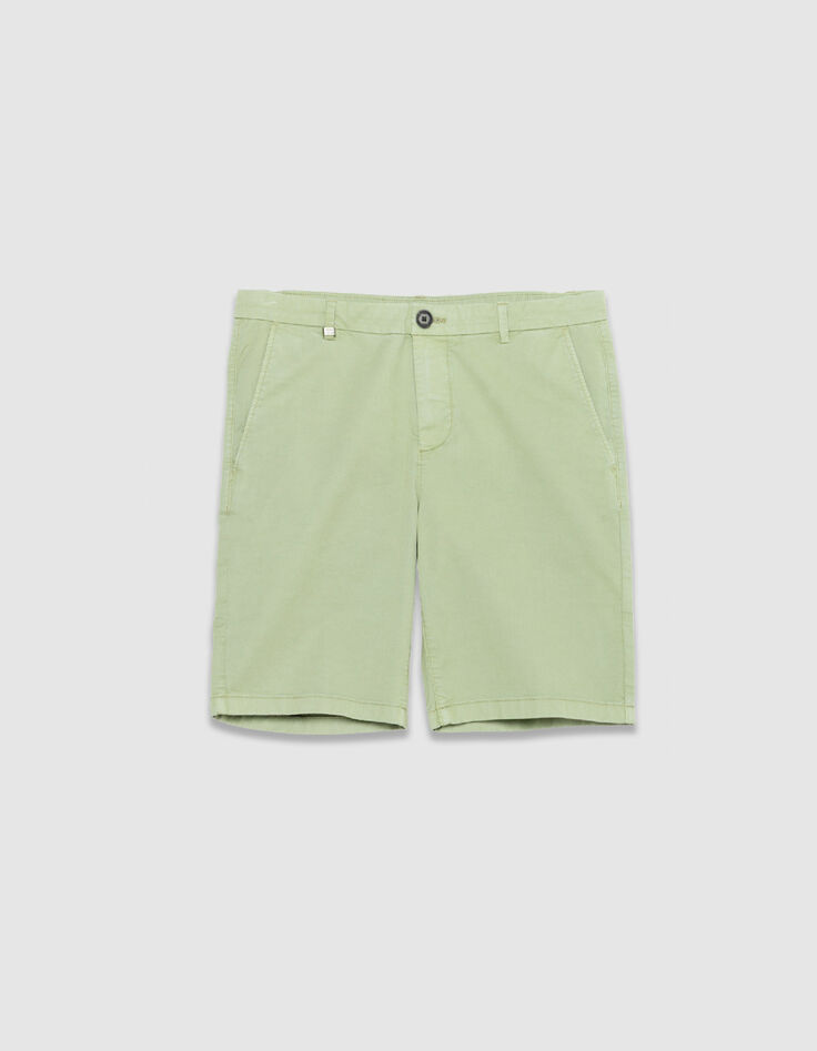 Gr&uuml;ne Chino-Fit Shorts f&uuml;r Herren-6