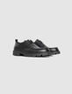Schwarze Herren-Lederderbyschuhe mit Plateau-6