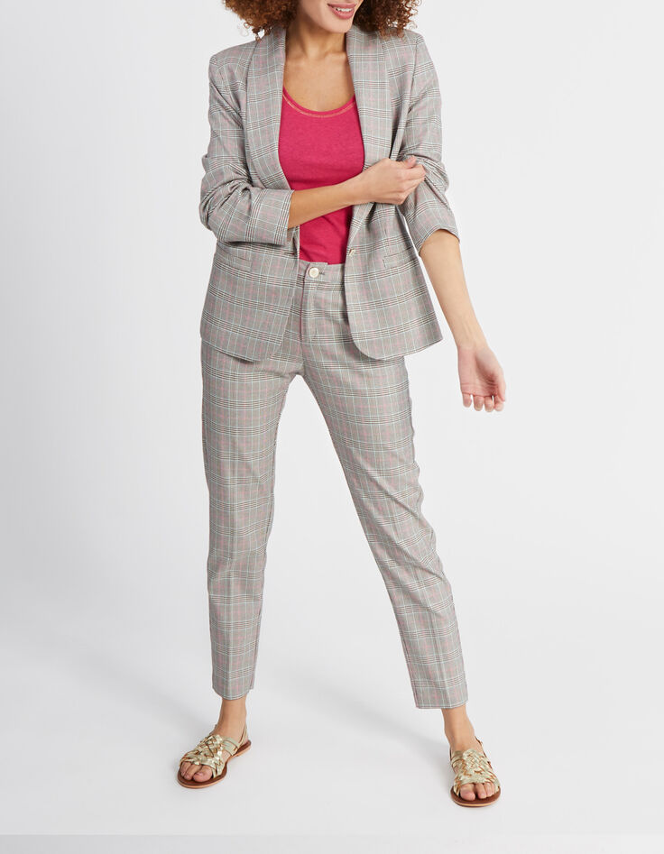 Americana beige a cuadros I.Code-2