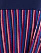 Robe longue bi-matière plissée rayures lurex I.Code-8
