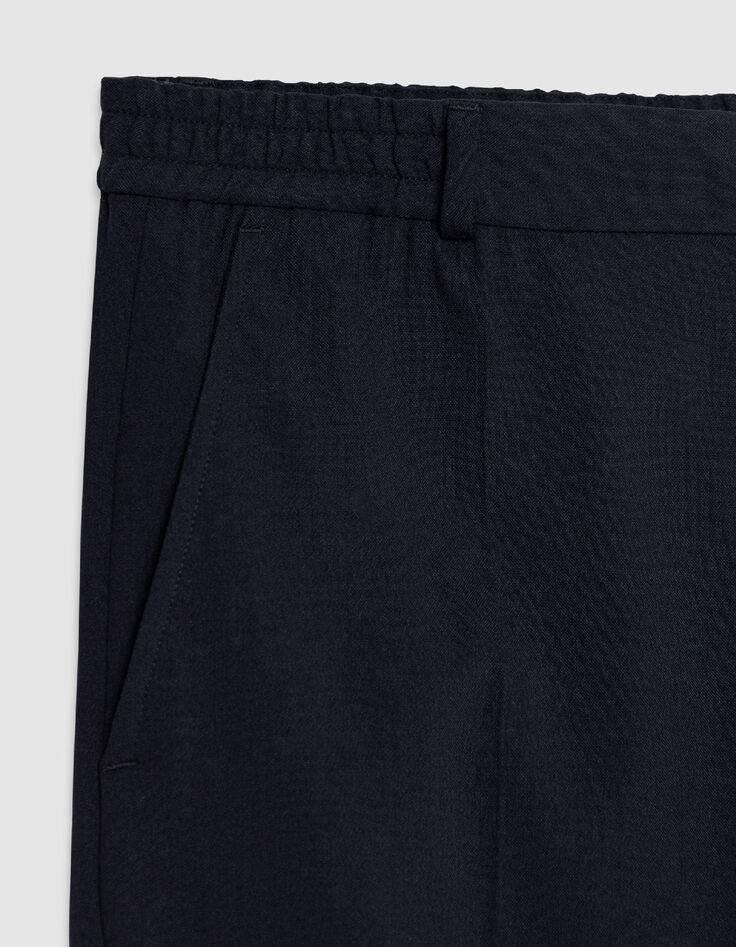Herren slim navy elastischer Bund Jogpants-8