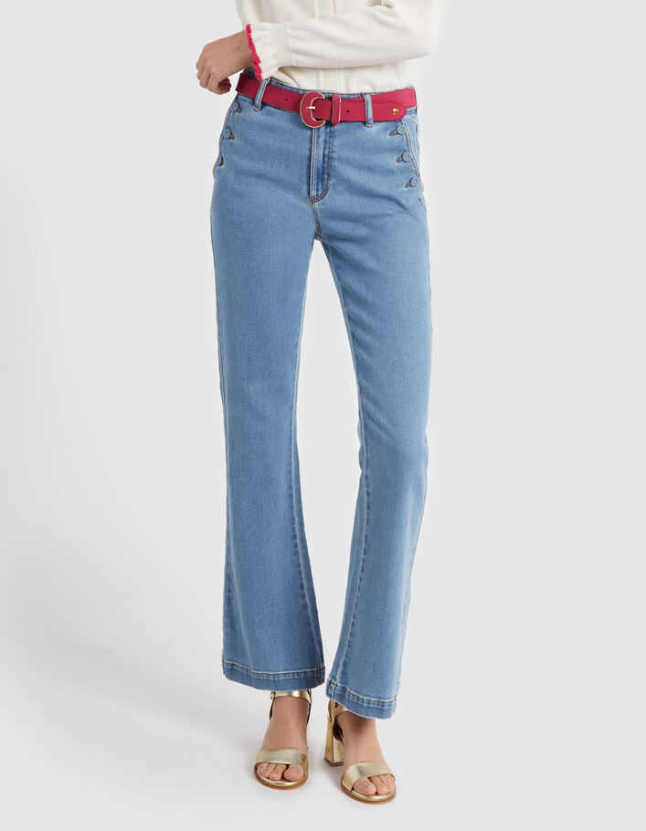 I.Code authentic flared jeans with buttoned pockets - I.CODE