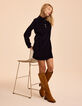 I.Code navy corduroy dress-5