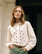 Camisa blanco roto bordados flores I.Code-11