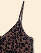 I.Code long leopard print dress with thin straps-3