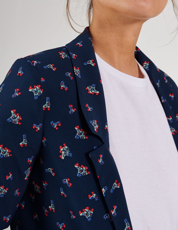 Veste marine à imprimé rollers I.Code-3