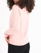 Sweat peach à message floqué I.Code-3