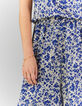 I.Code cobalt XL flower print wide-leg trousers-1