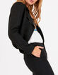 Veste noire carreaux bleus esprit motard I.Code-1