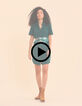 Robe chemise verte jacquard fantaisie I.Code-2