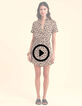 Robe beige imprimé léo floral I.Code-2