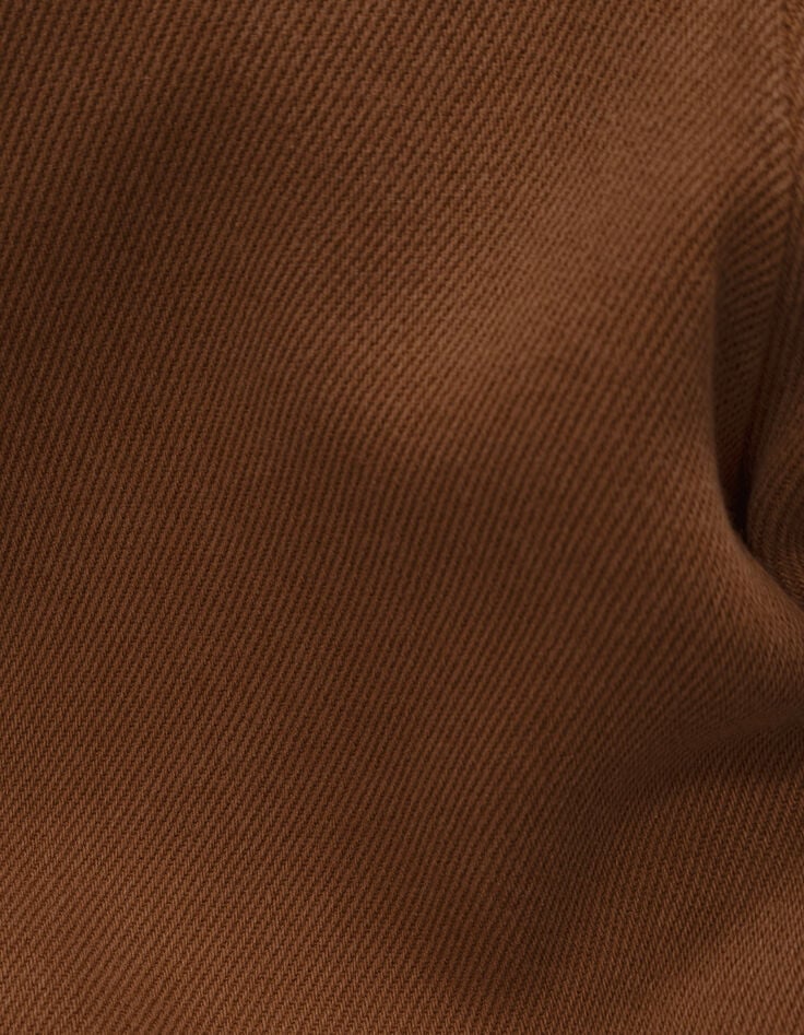 Camel wideleg broek elastische taille I.Code-7 Camel wideleg broek elastische taille I.Code-7
