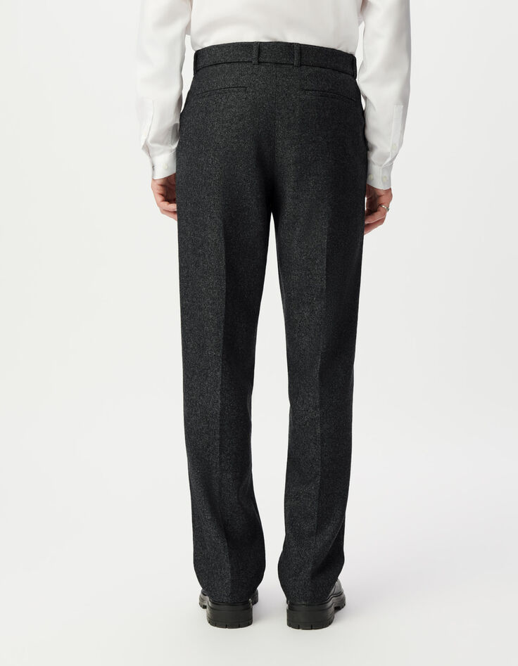 Grijze kostuumbroek tweedstijl Heren-3