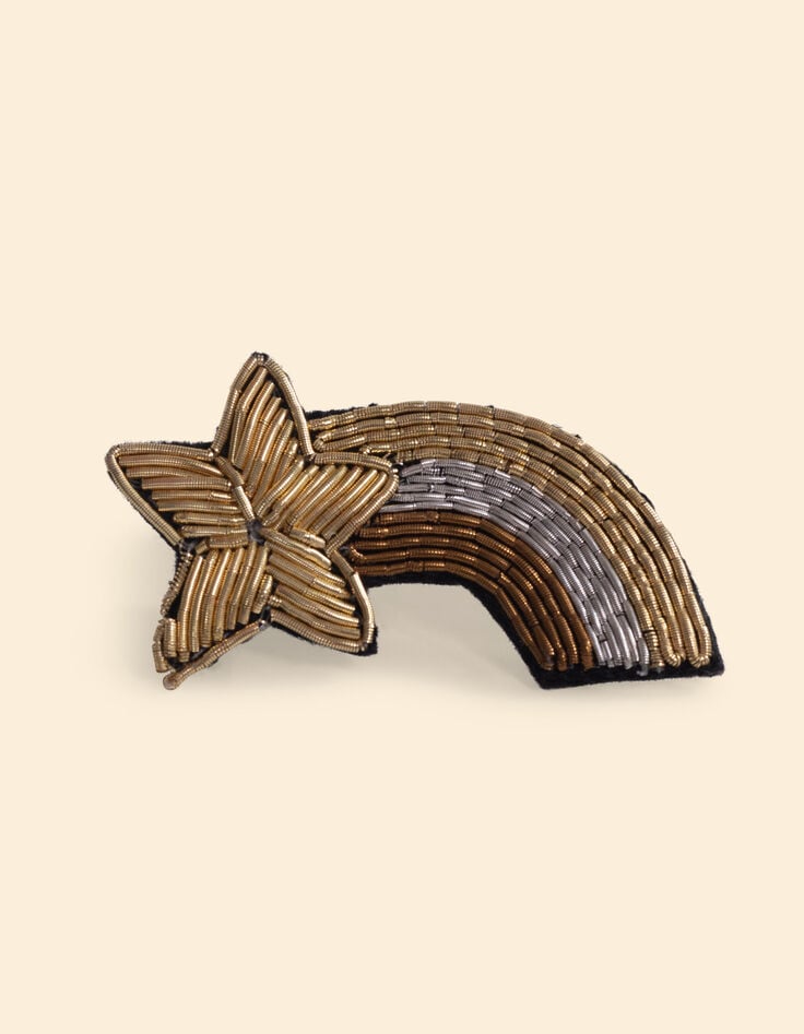 I.Code Embroidered Shooting Star Brooch-1 I.Code Embroidered Shooting Star Brooch-1
