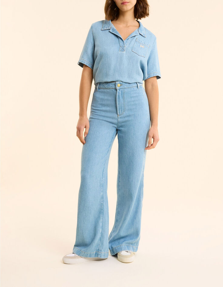 Jean large bleu délavé I.Code-7