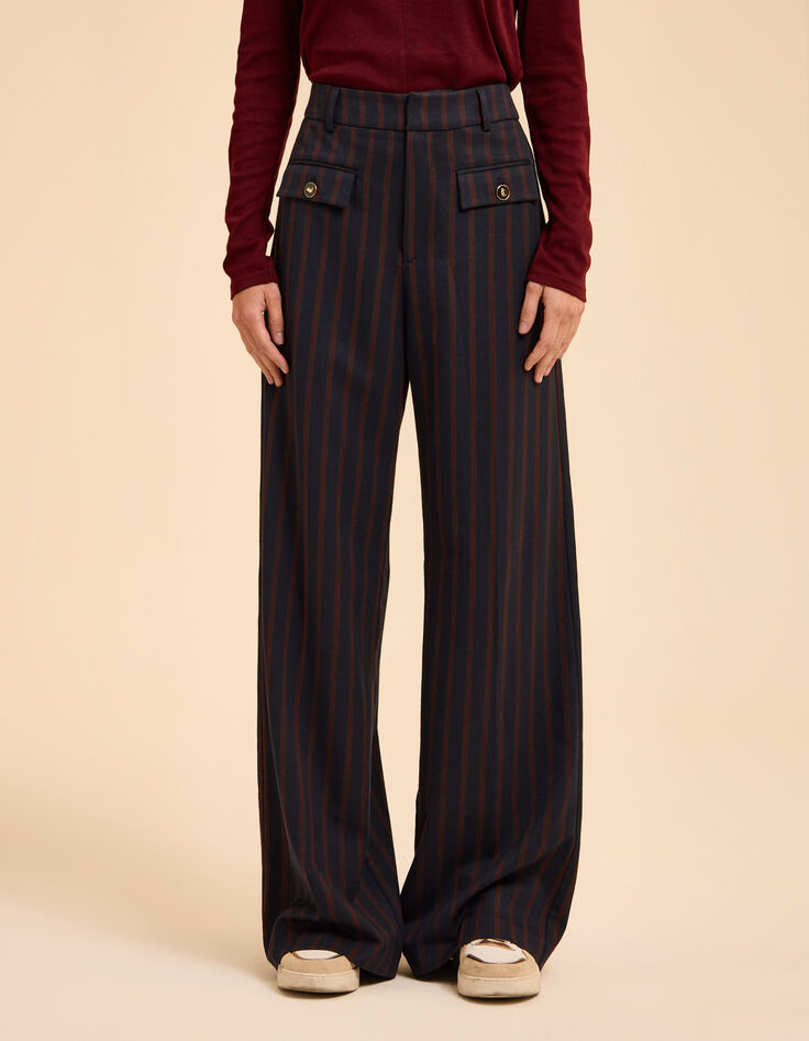 I.Code traje pantalón con estampado de rayas marineras-3 I.Code traje pantalón con estampado de rayas marineras-3