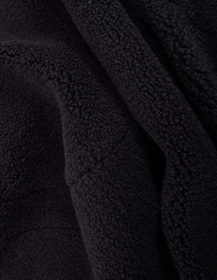 I.Code black sherpa jacket with high collar-7 I.Code black sherpa jacket with high collar-7