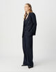 Marineblauer weiter Damenblazer Milano-Strick-1