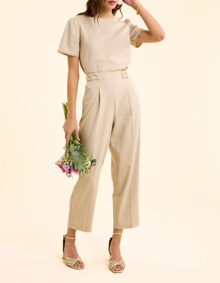 I.Code gold beige suit trousers-6 I.Code gold beige suit trousers-6