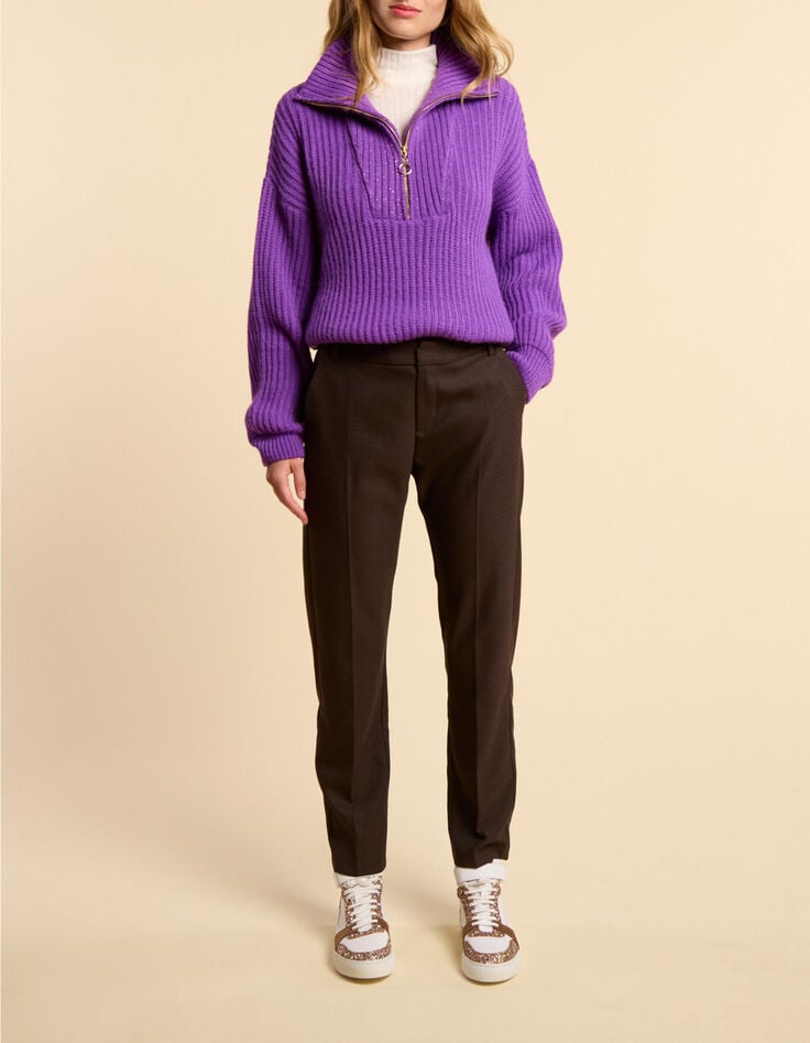 Camel geklede broek pied-de-puce-motief I.Code-2 Camel geklede broek pied-de-puce-motief I.Code-2