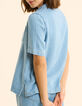 Top en jean bleu esprit vareuse I.Code-3