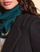 Snood verde noche punto acanalado I.Code x Lafrançaise-1 Snood verde noche punto acanalado I.Code x Lafrançaise-1