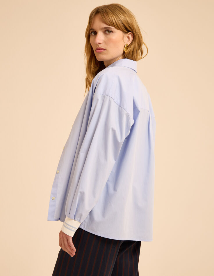 I.Code blue long-sleeved shirt with ribbed trim-4 I.Code blue long-sleeved shirt with ribbed trim-4