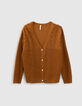 Rehbraune Zierstrickjacke I.Code-7