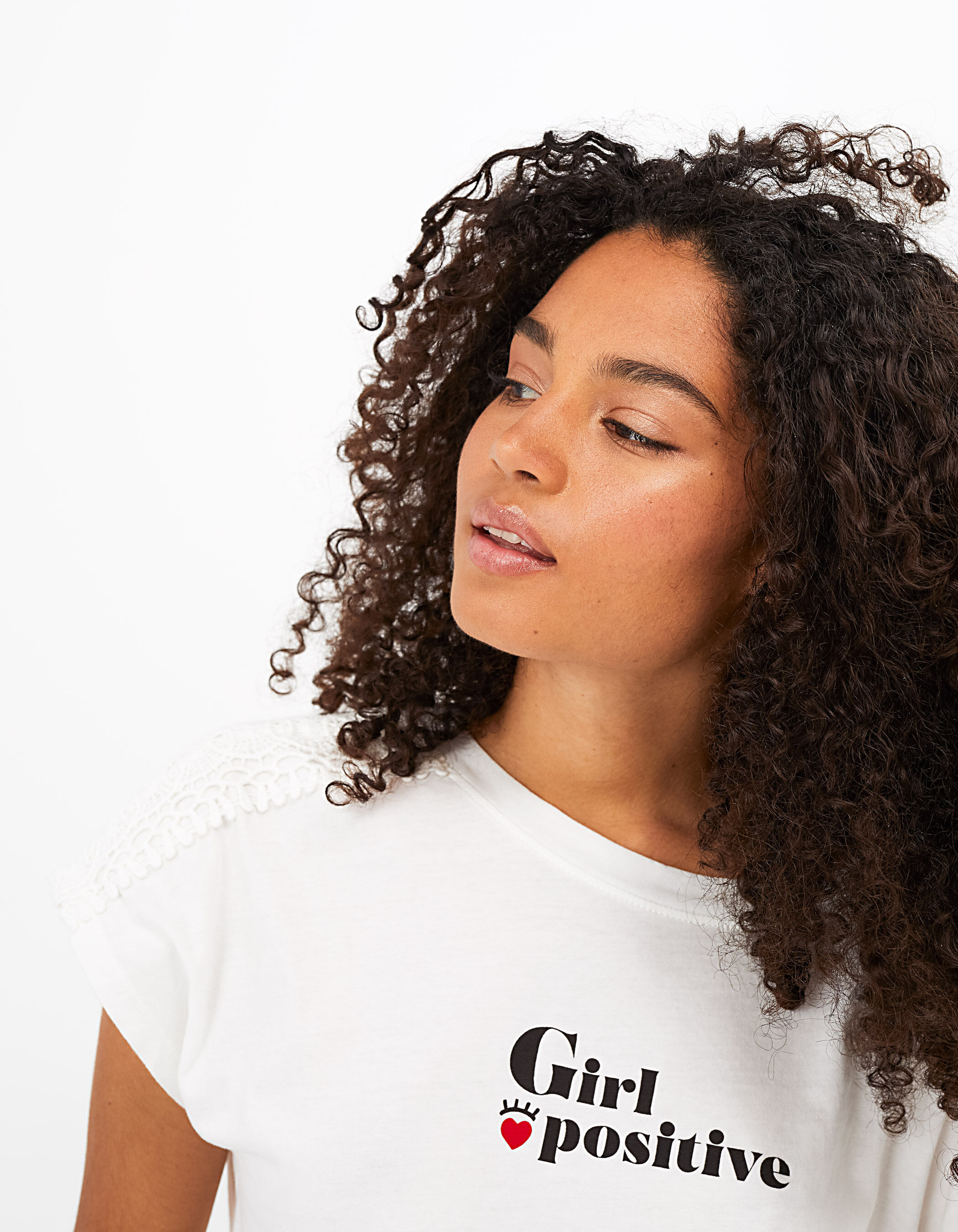 Wit t shirt met discount hart