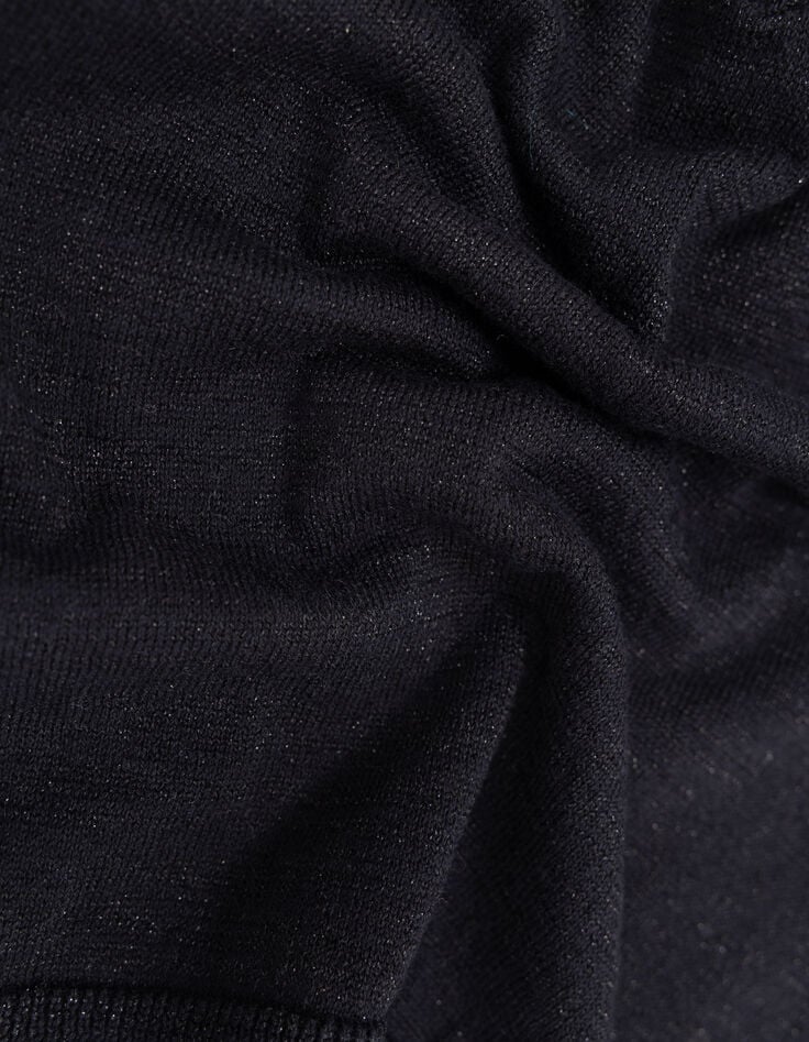 Top fines bretelles noir tricot pailleté I.Code-8 Top fines bretelles noir tricot pailleté I.Code-8