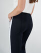 Pantalon de jogging marine à bandes blanches côtés I.Code-5