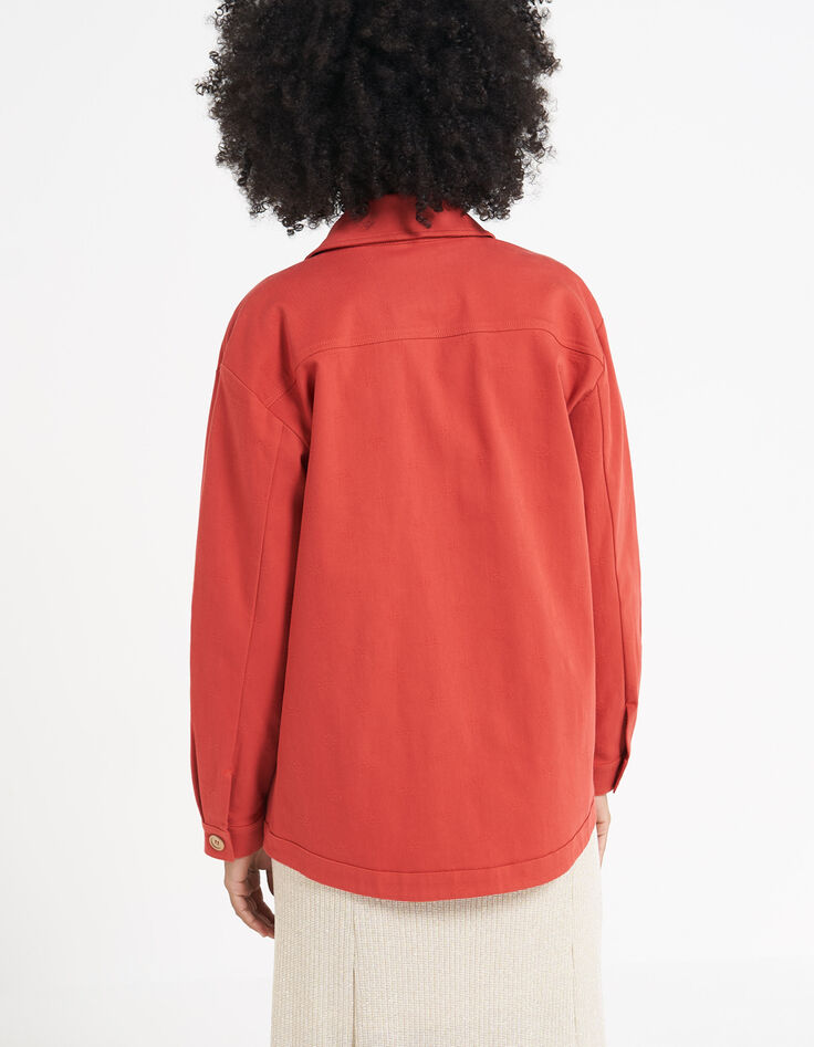 Veste terracotta jacquard étoiles I.Code-3