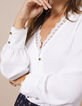 Blusa blanco roto con encaje I.Code-3