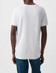 Wei&szlig;es Herren-T-Shirt aus Baumwollmodal-3
