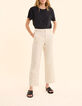 Pantalon de costume &eacute;cru imprim&eacute; micro fleurs I.Code-6