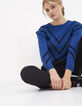 Blauer Pullover I.Code-1