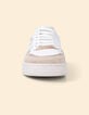White leather velour and beige trainers I.Code-3