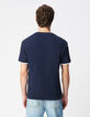 Marine T-Shirt Bio-Baumwolle mit Relief-4
