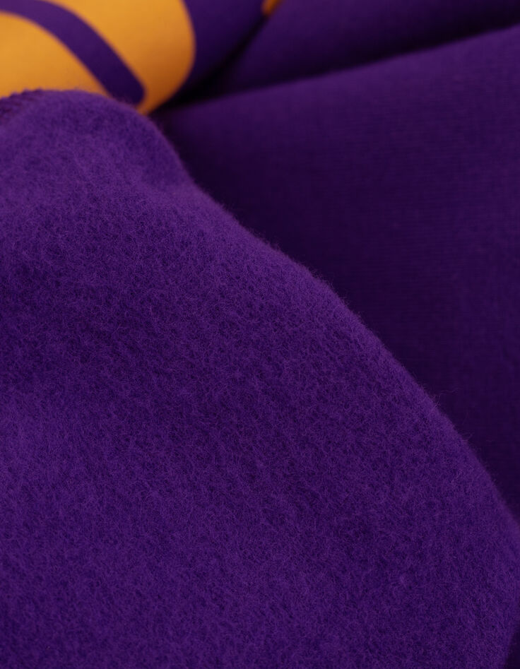 Purple sweatshirt with I.Code message-9