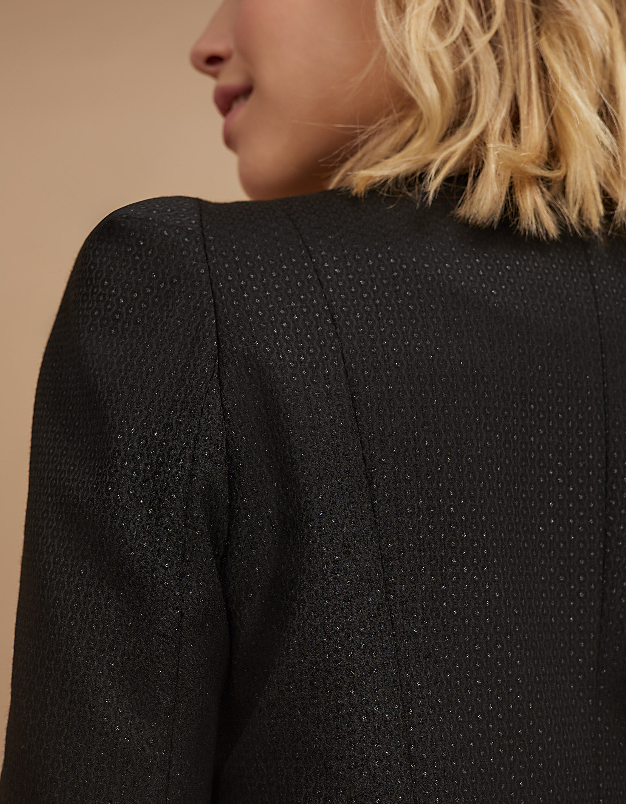 Zwarte korte blazer store