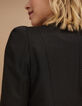 I.Code black short suit jacket-2