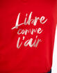 Camiseta cereza mensaje metalizado I.Code-4