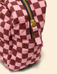 I.Code clutch bag pink checkerboard pattern-5