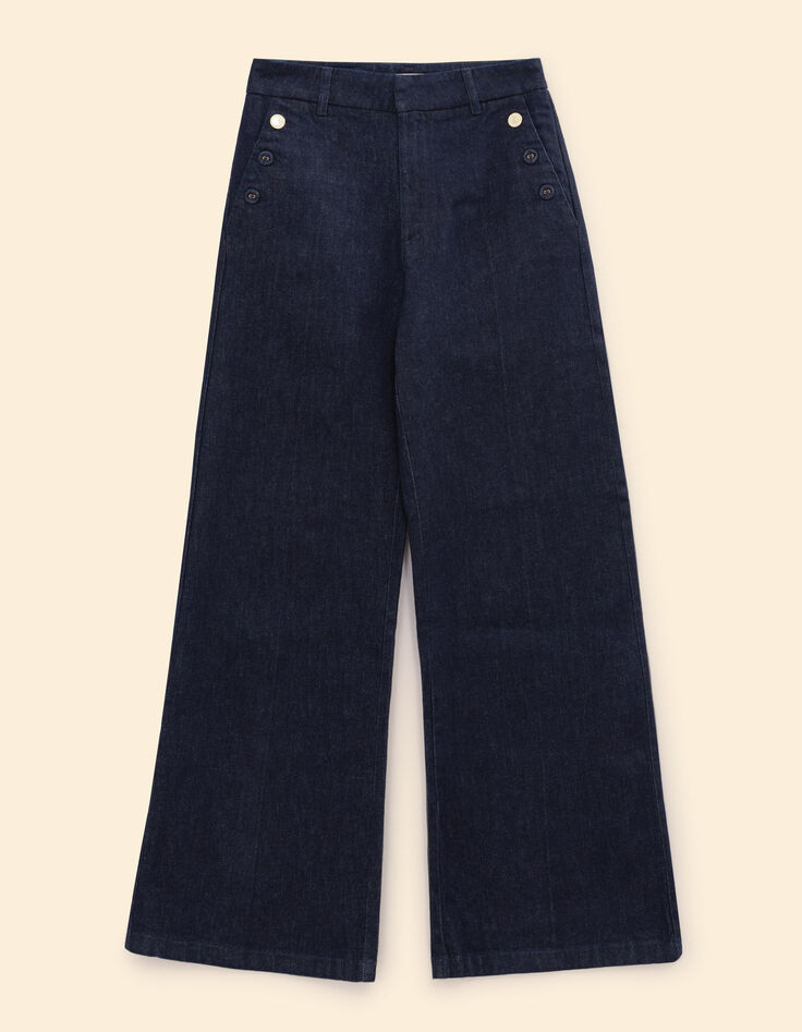 Weite ungebleichte Jeans Seemannsstil Coraline I.Code-7