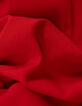 Robe chemise rouge fluide détail tresses I.Code-8