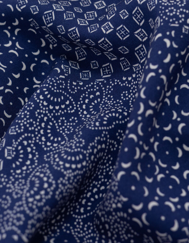 I.Code top estampado patchwork azul marino-7 I.Code top estampado patchwork azul marino-7